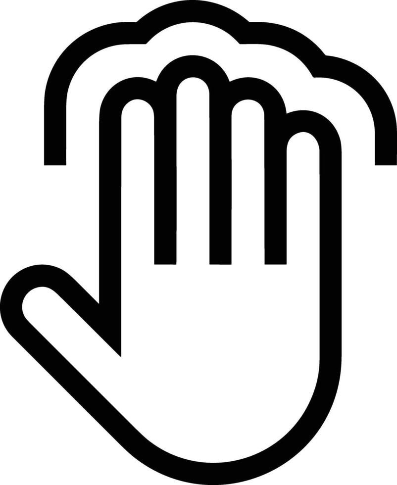 Hand icon symbol image illustration vector