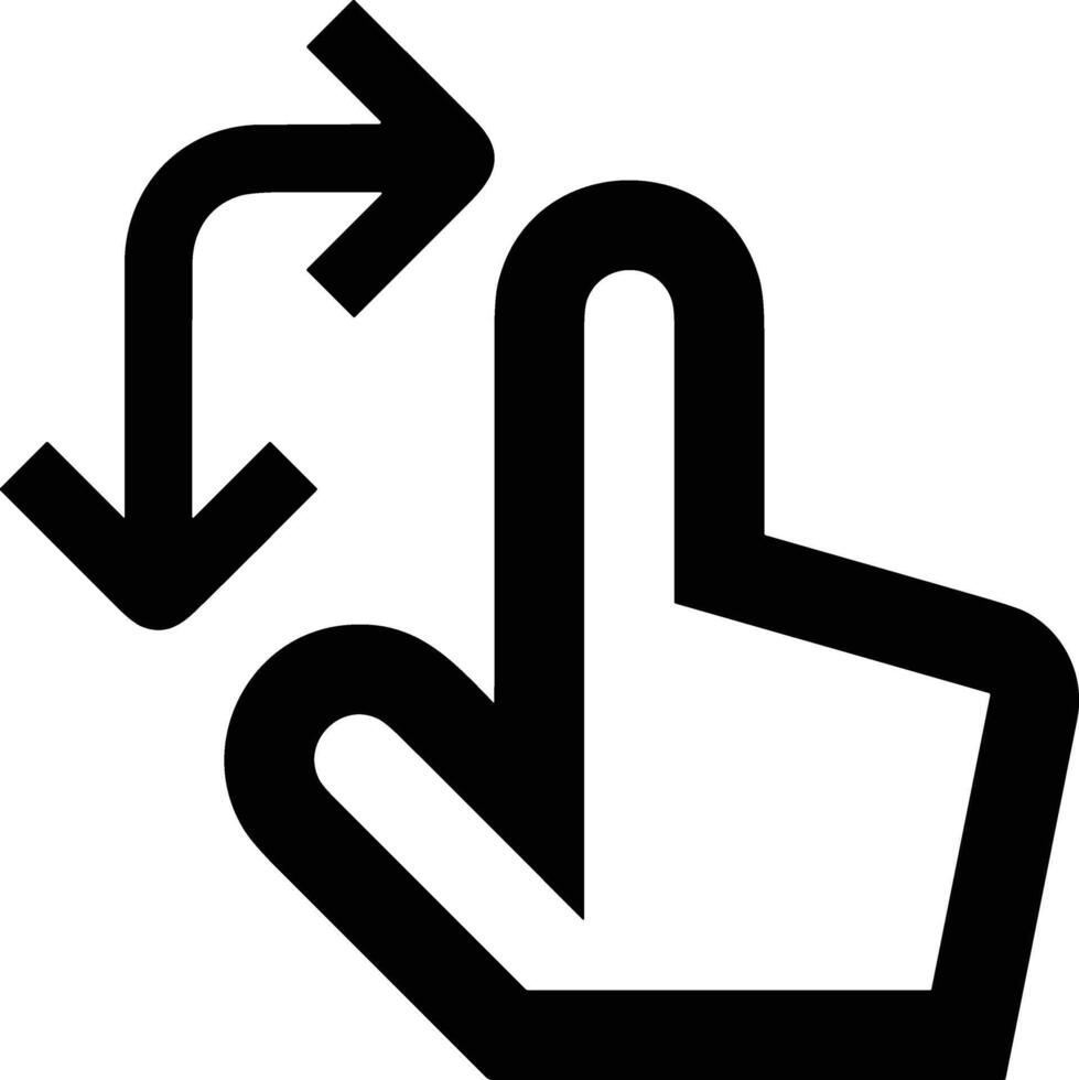 Hand icon symbol image illustration vector