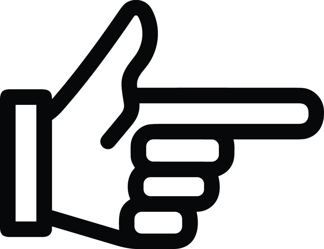 Hand icon symbol image illustration vector