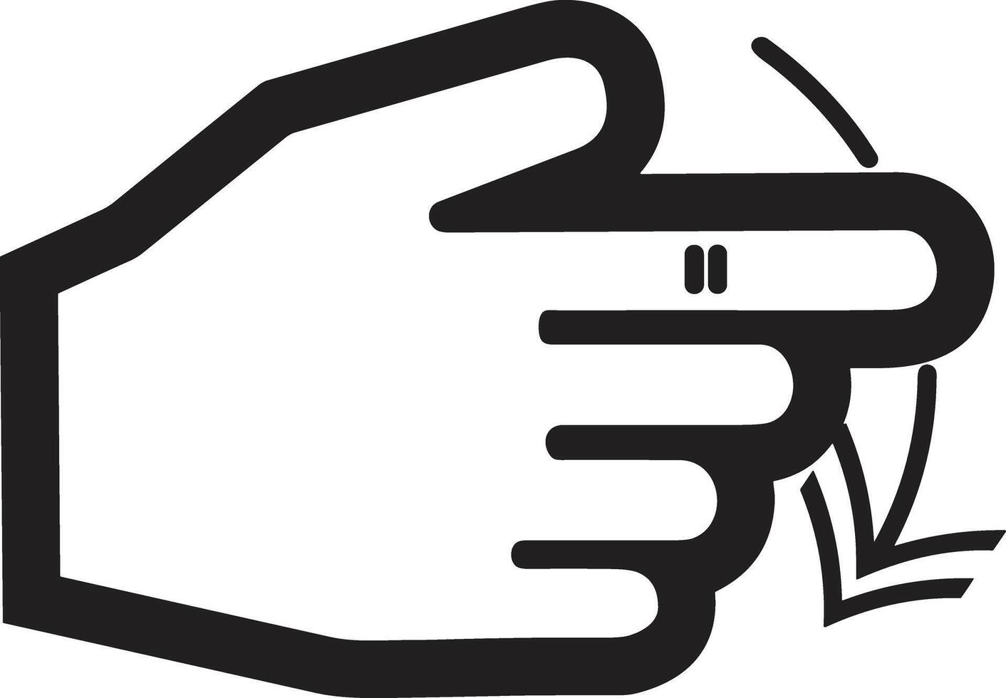 Hand icon symbol image illustration vector