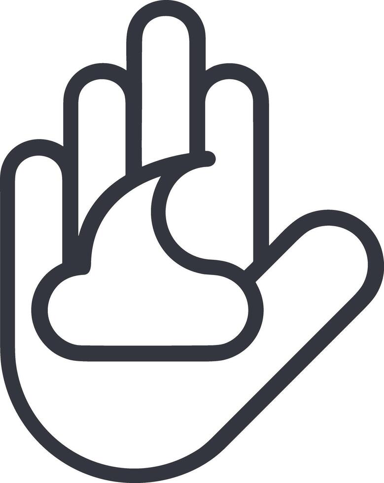 Hand icon symbol image illustration vector