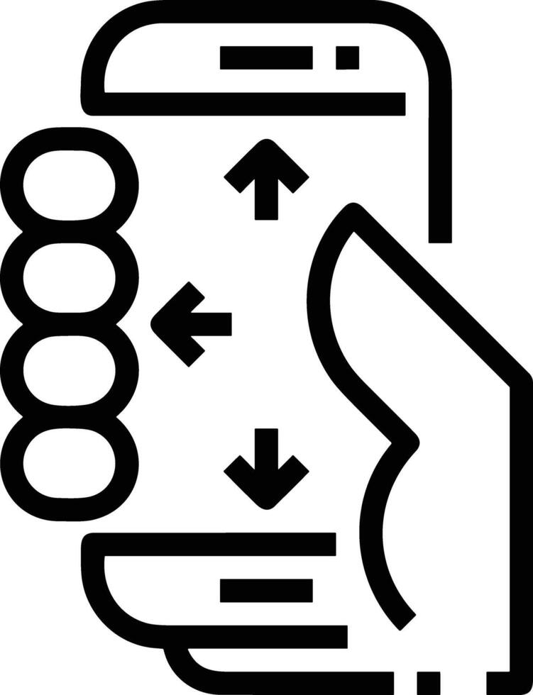 Hand icon symbol image illustration vector