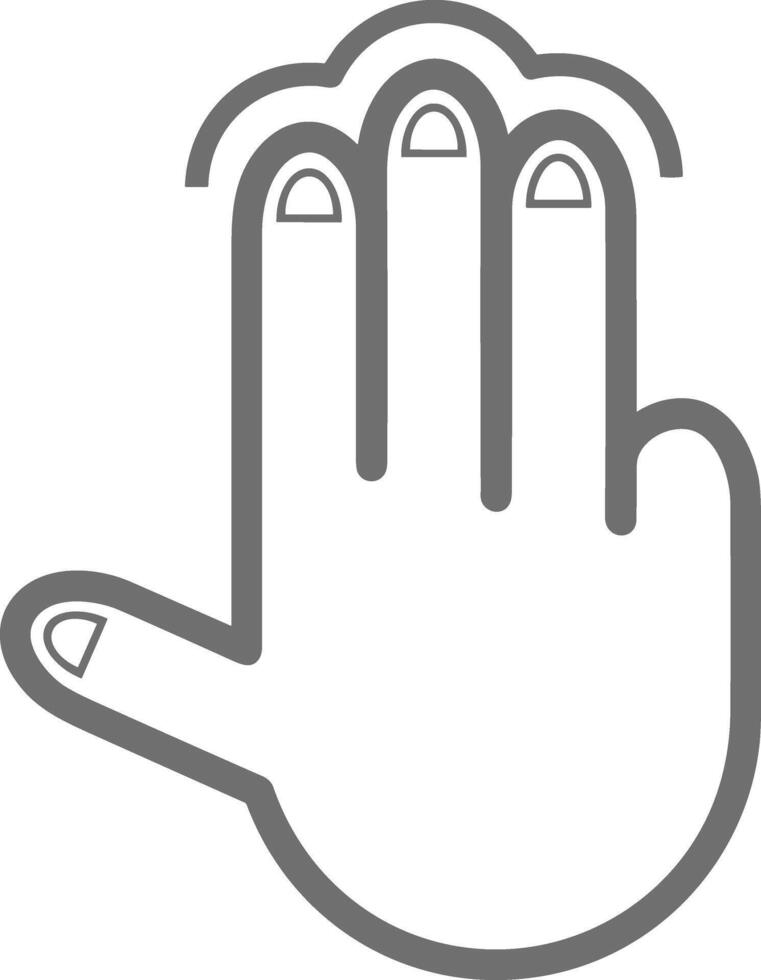 Hand icon symbol image illustration vector