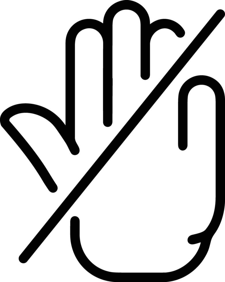 Hand icon symbol image illustration vector