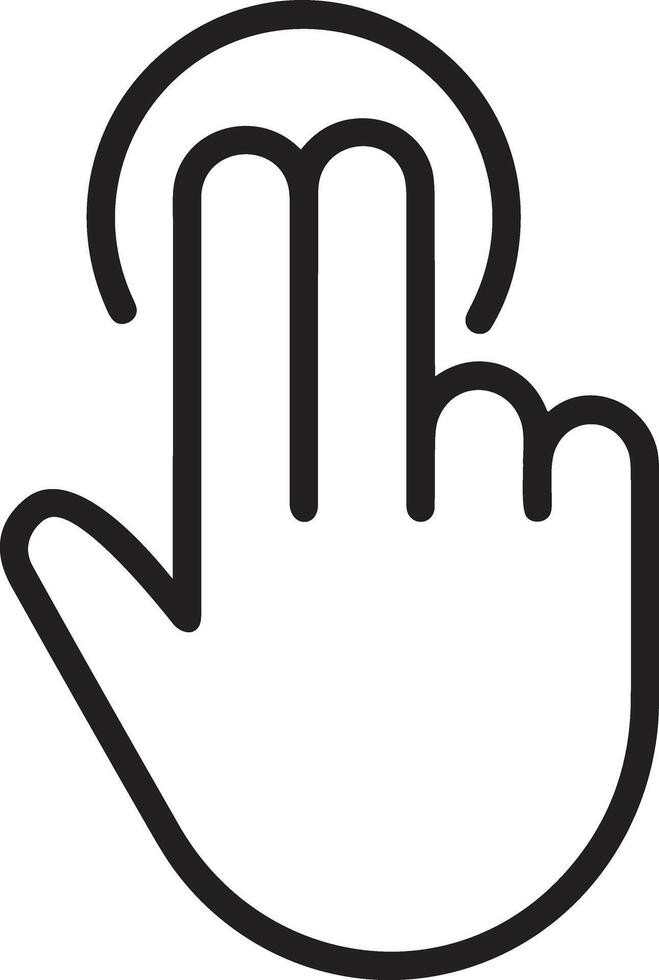 Hand icon symbol image illustration vector
