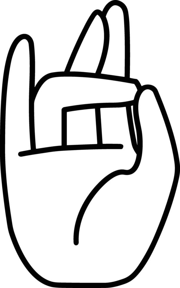 Hand icon symbol image illustration vector
