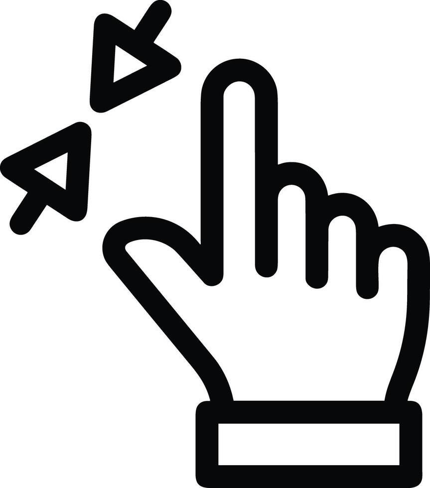 Hand icon symbol image illustration vector