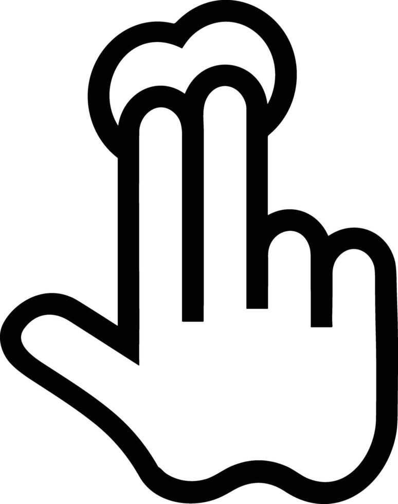 Hand icon symbol image illustration vector