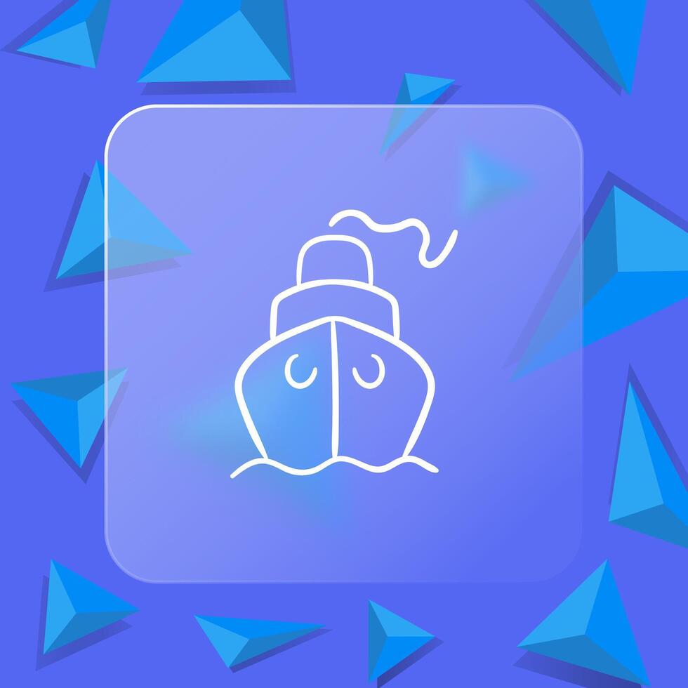 International delivery line icons. Parcel, package, globe, transportation, shipping. Logistics conept. Glassmorphism style. line icon for Business Advertising vector