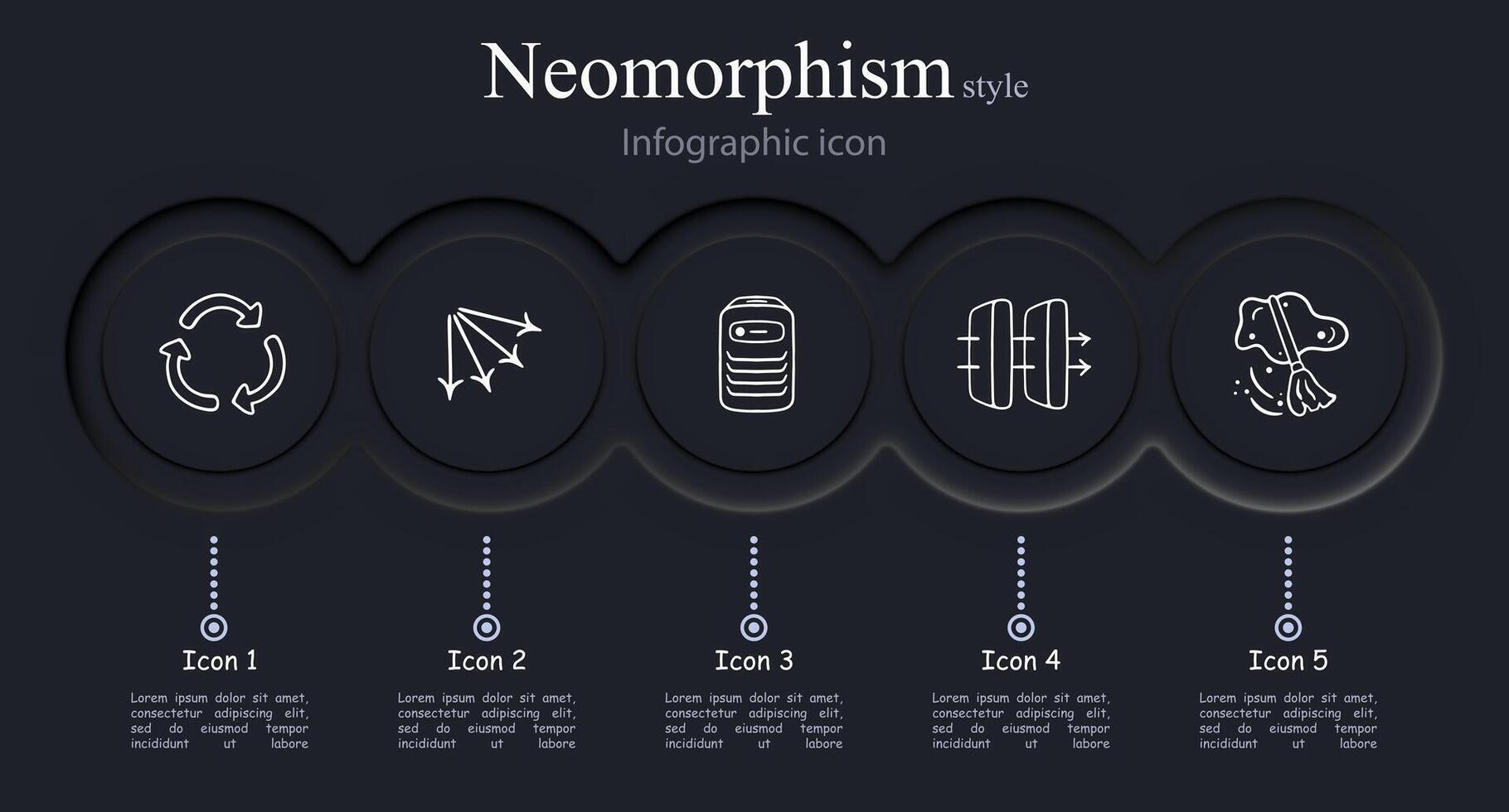 Set of ventilation icons. Airflow, fan, exhaust, cooling. Circulation concept. Neomorphism style. line icon for Business and Advertising vector