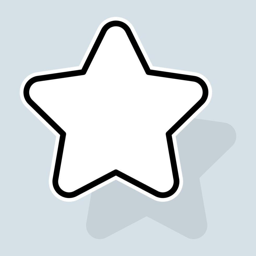 Star line icon. Sky, night, moon, galaxy, constellation, milky way, universe, telescope, starfall. Space concept. sticker line icon on white background vector