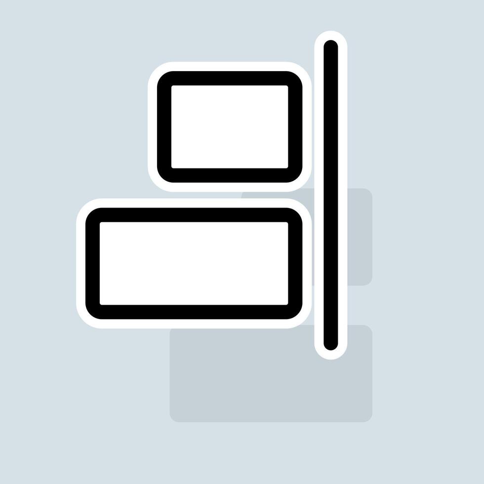 Diagram line icon. Function, table, pie chart, graph, diagram, statistics, infographic. Finance concept. sticker line icon on white background vector