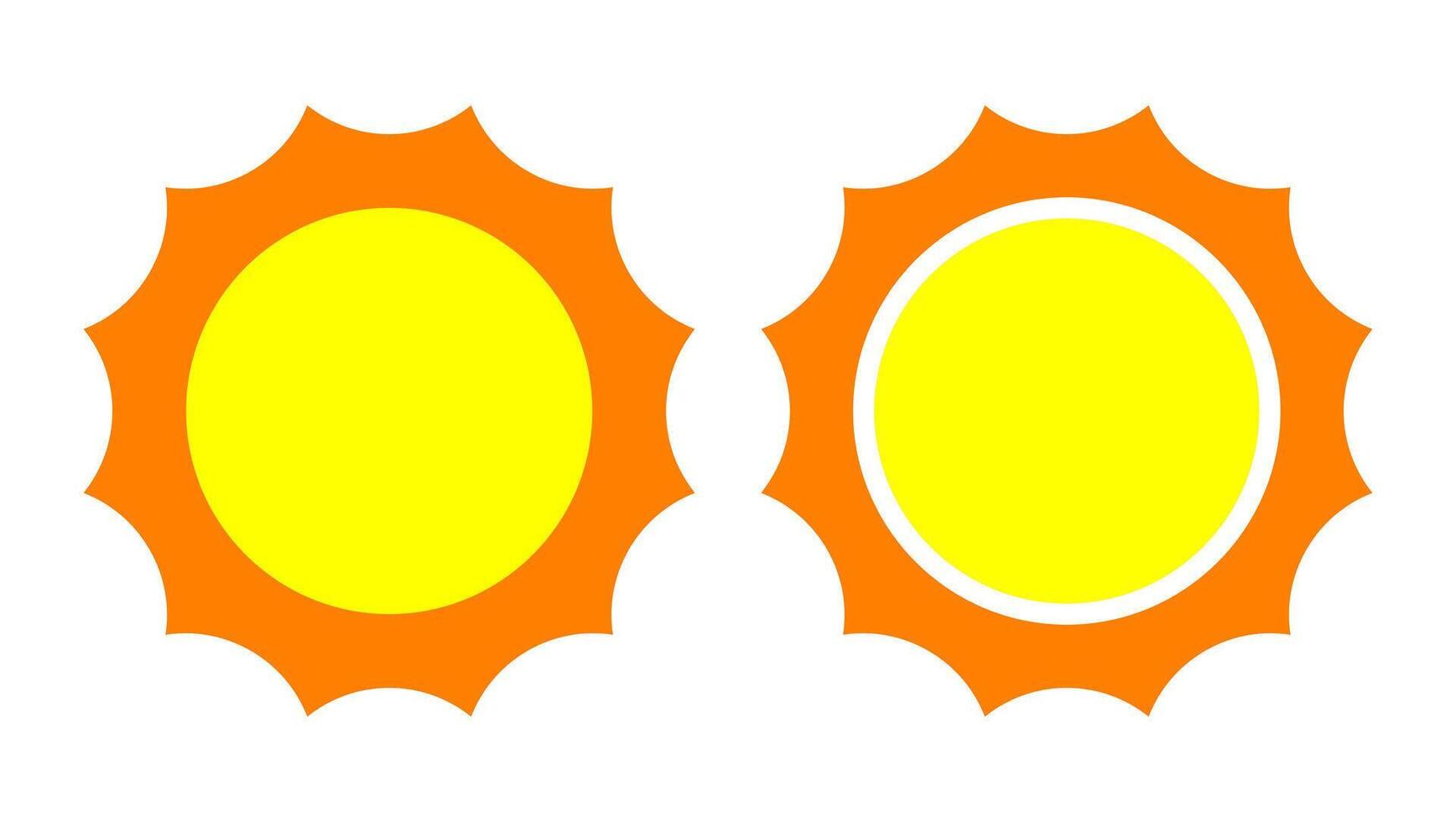 Set of sun line icon. Star, light, warmth, day, beach, moon, ray, heat, sky, summer, sunset, energy, ultraviolet. icon for business and advertising vector