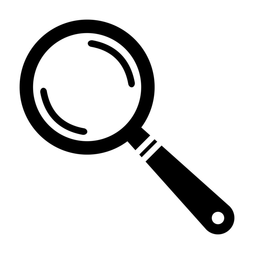 Magnifying glass line icon. Glass, lens, glasses, optics, sun, microscope, consider, zoom, tool. icon for business and advertising vector
