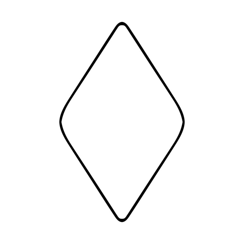 Transparent diamond suit line icon. Money, poker, game, excitement, ace, deck, suit, loss, winning, trick, back of cards. icon for business and advertising vector