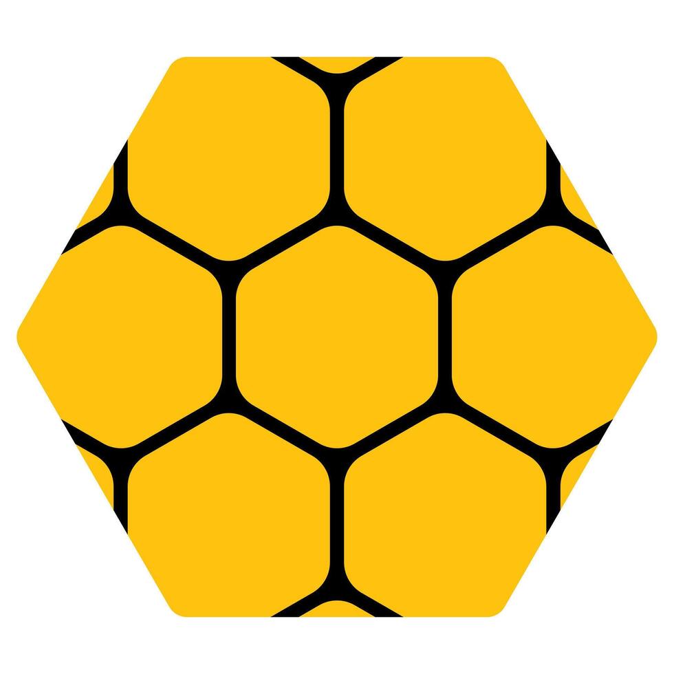 Multicolored honeycomb line icon. Wax, beehive, apiary, wasps, honey, drone, sting, beekeeper, hexagon, pollen, flowers, cell. icon for business and advertising vector