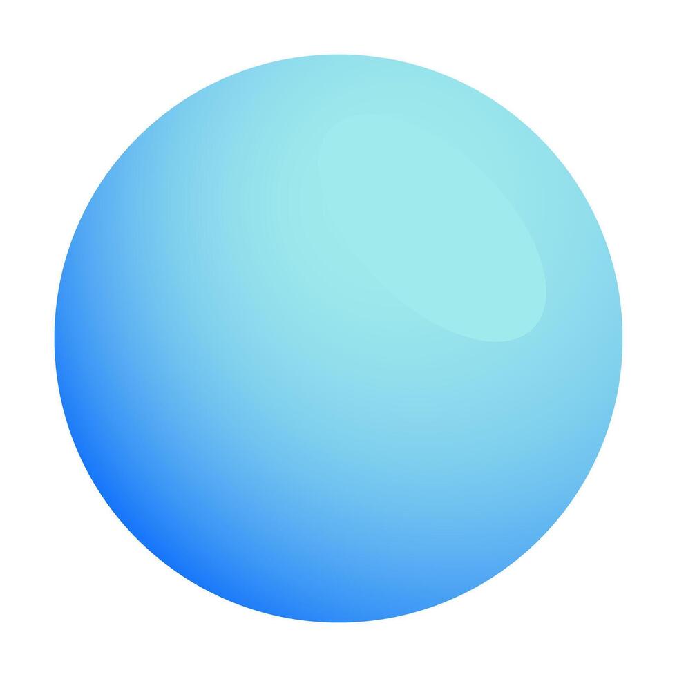Blue sphere with glare line icon. Ball, circle, geometry, planet, earth, figure, circle, volume. icon for business and advertising vector