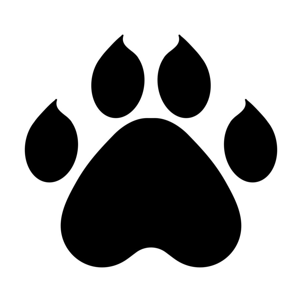 Bear paw line icon. Claws, beast, trail, animal, leg, tail, fur, pads. icon for business and advertising vector