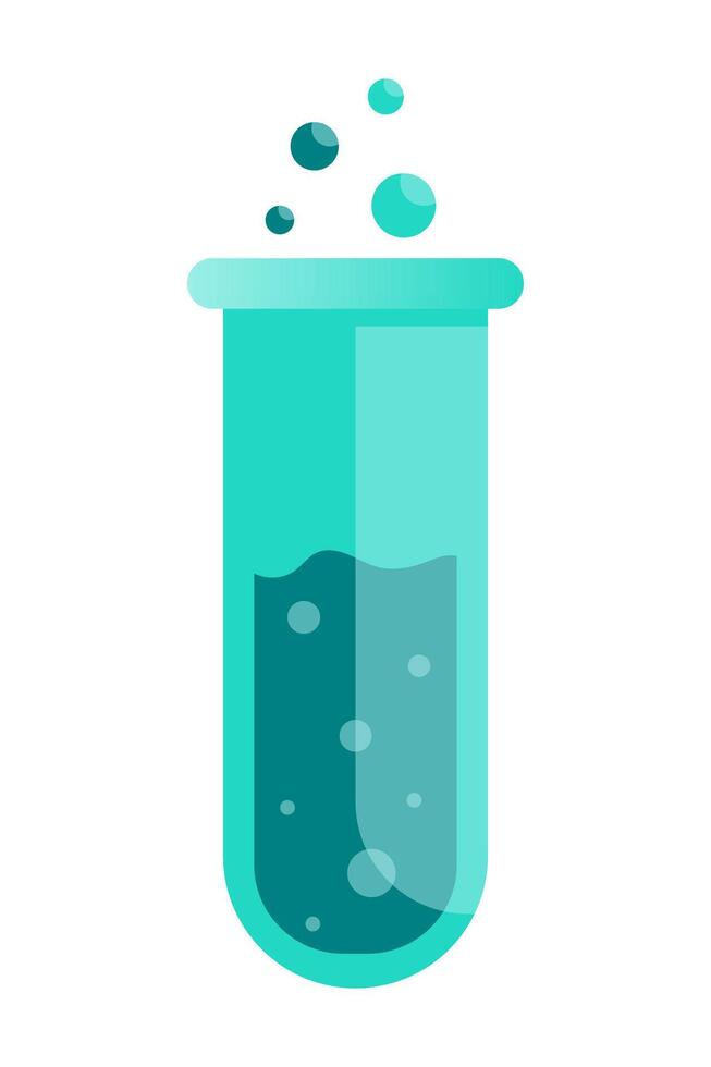 Flask with bubbles line icon. Chemistry, test tube, glass, laboratory, liquid, experiment, vessel, reaction, laboratory assistant. icon for business and advertising vector