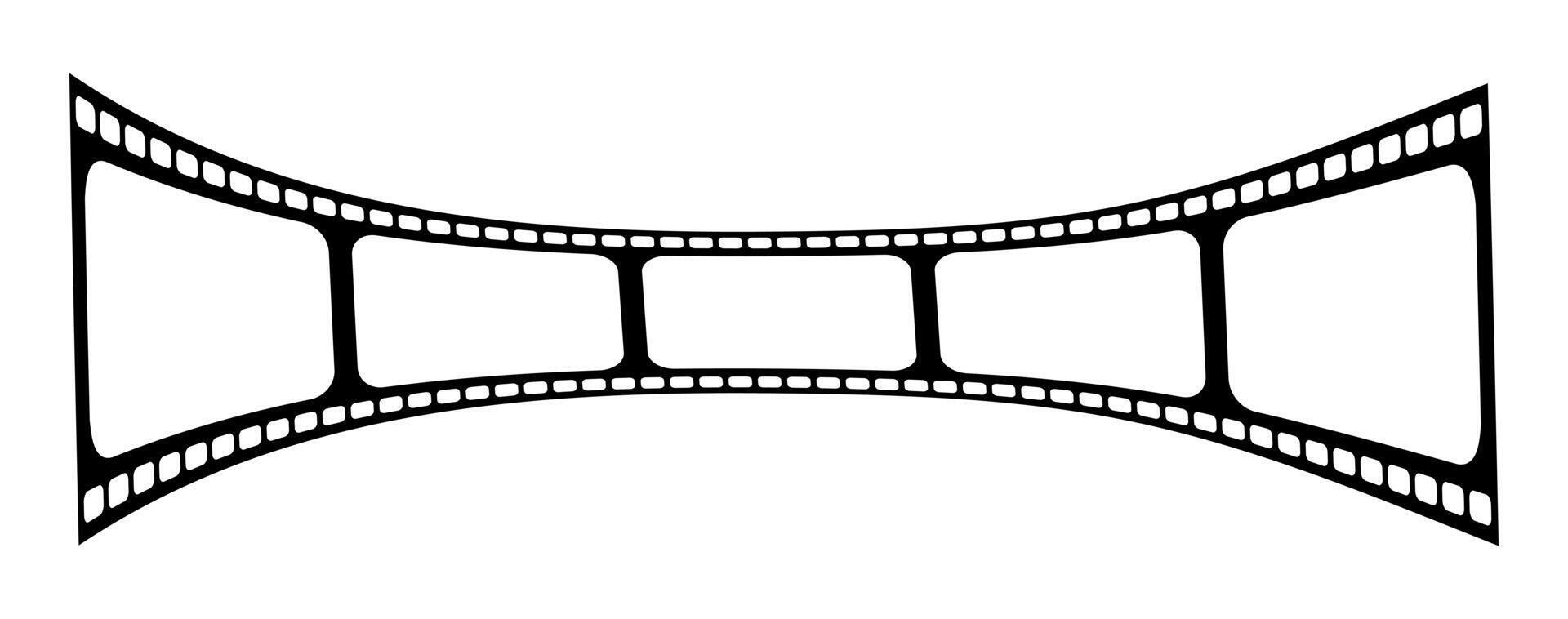 Volumetric film frames line icon. Camera, cassette, camera, negative