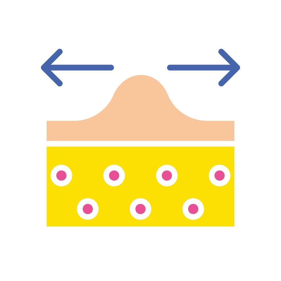 Acne treatment line icon. Cosmetics, moisturizer, face mask, hypoallergenic. colored icon on a white background for business vector