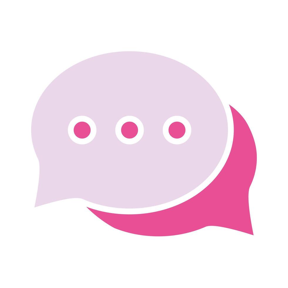 Round dialog boxes line icon. Comics, online, ellipsis, communication, chatting, internet, email. colored icon on a white background for business vector