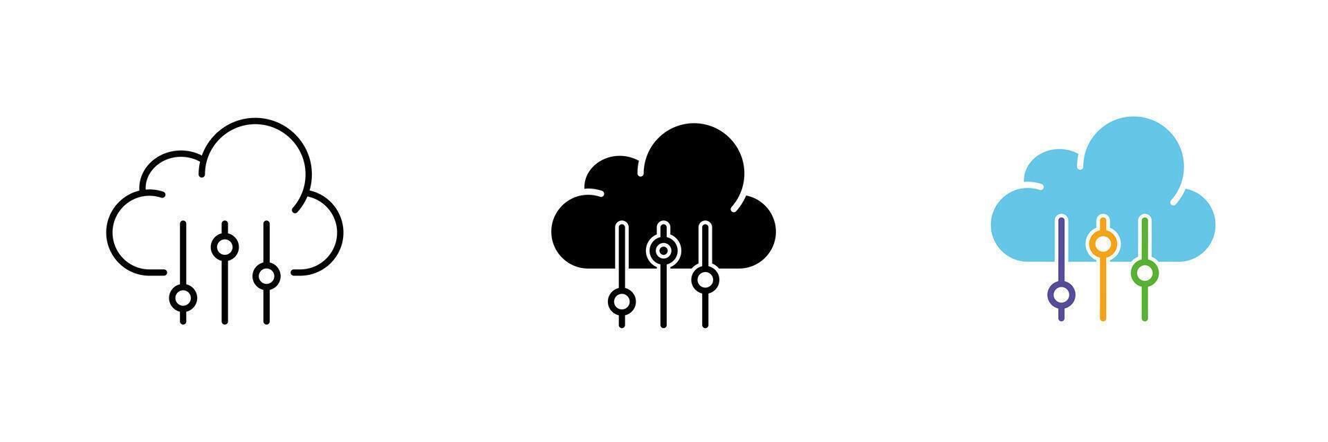 Lock and router. Secure internet network, wifi, lan, privacy, data security, communication, signal, antennas. set icon in line, black and colorful styles isolated on white background vector