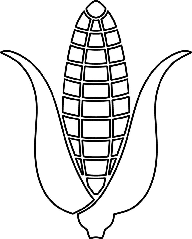 Doodle corn clipart Food clipart vector
