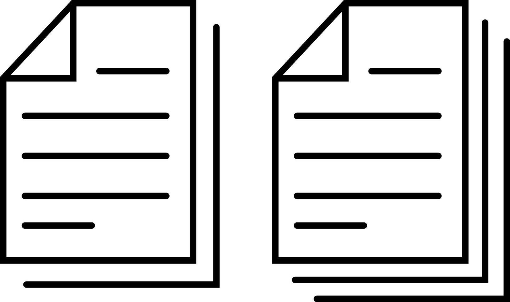 Document file icon Outline sign Sketch paper clipart vector