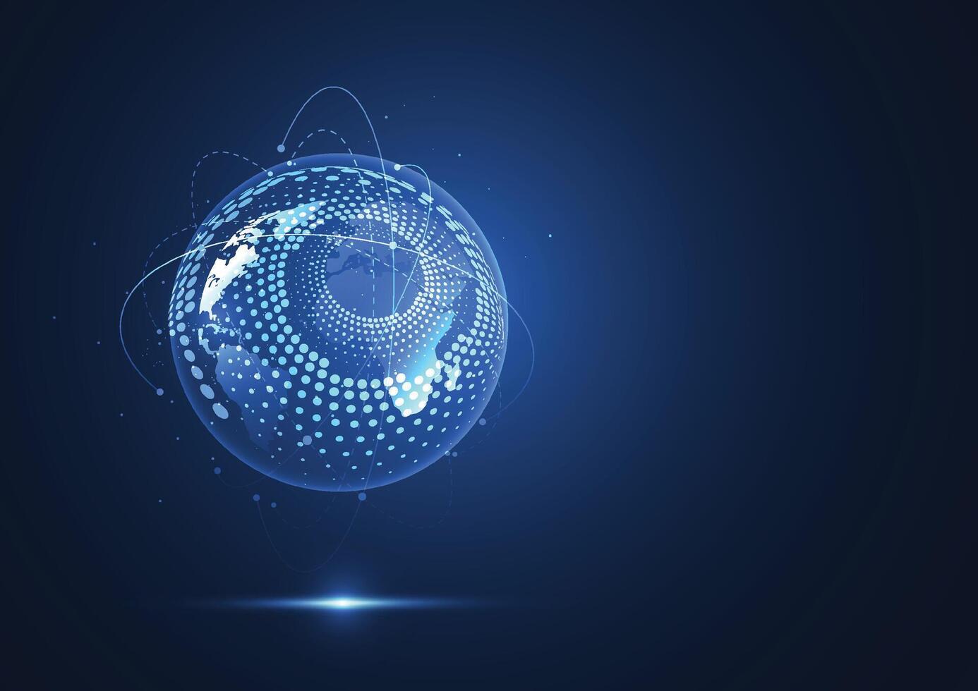 Global network connection. World map point and line composition concept of global business vector