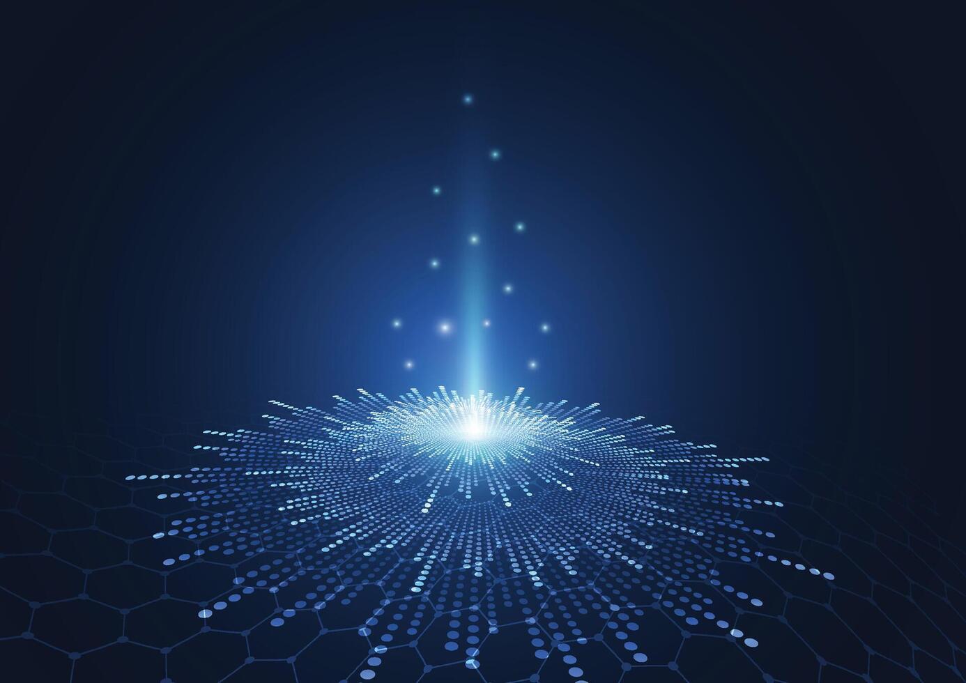 Big data visualization. Abstract technology innovation communication concept digital blue design background vector