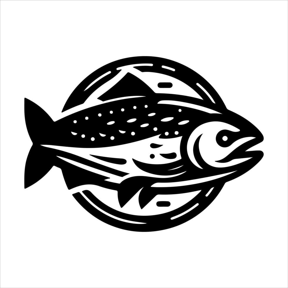 Fish are aquatic vertebrates characterized by gills, fins, and scales. vector