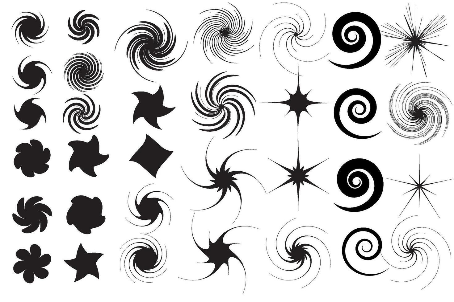 Star sparkle icon. Christmas stars icons. Futuristic shapes. Flashes from fireworks vector