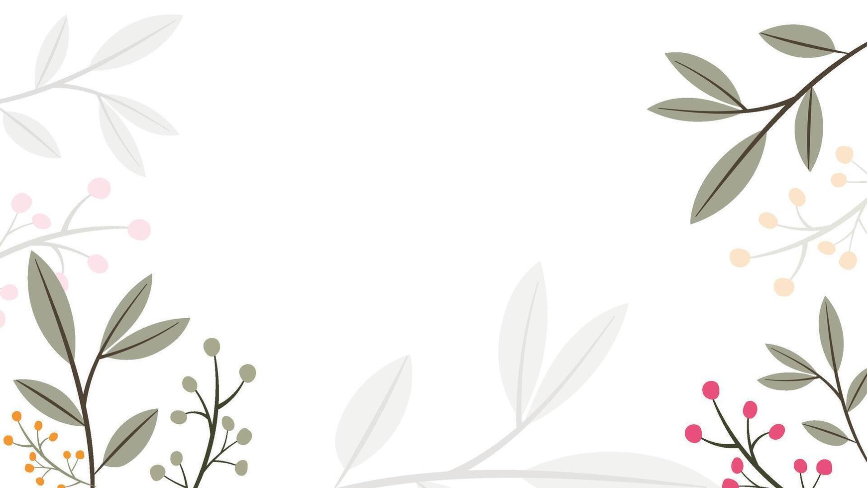 Abstract flower background design floral border frame vector