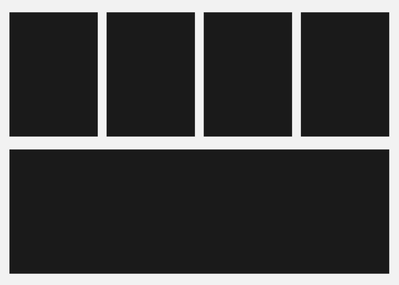 Blank Photo Collage Layout Template vector
