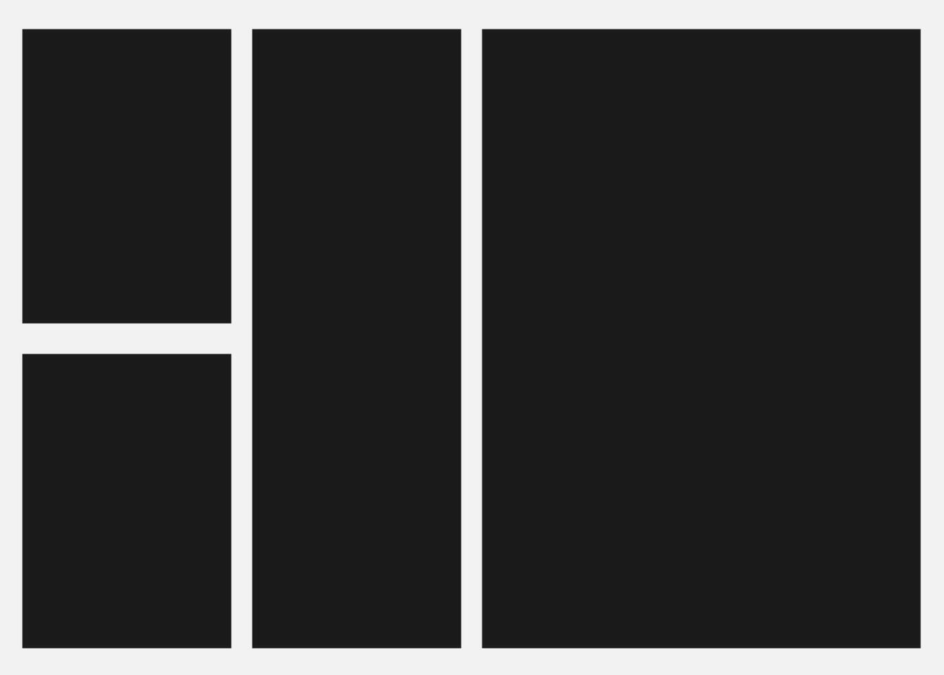 Blank Photo Collage Layout Template vector