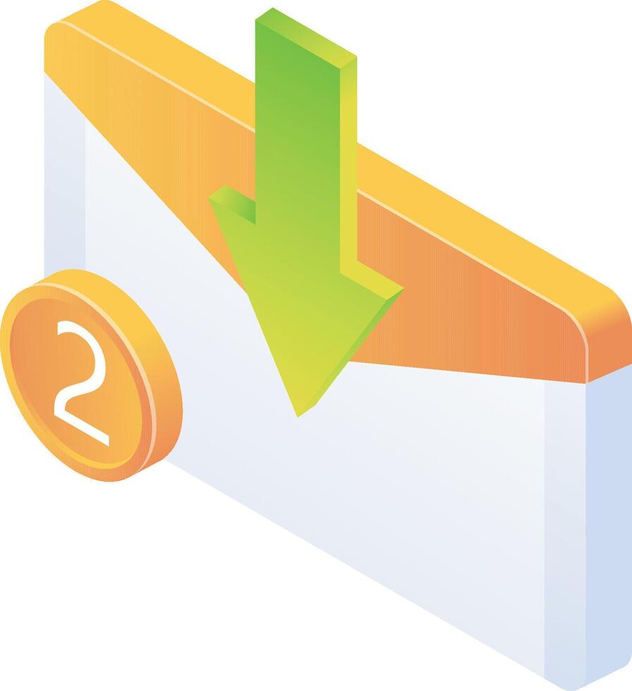 Incoming email notification vector