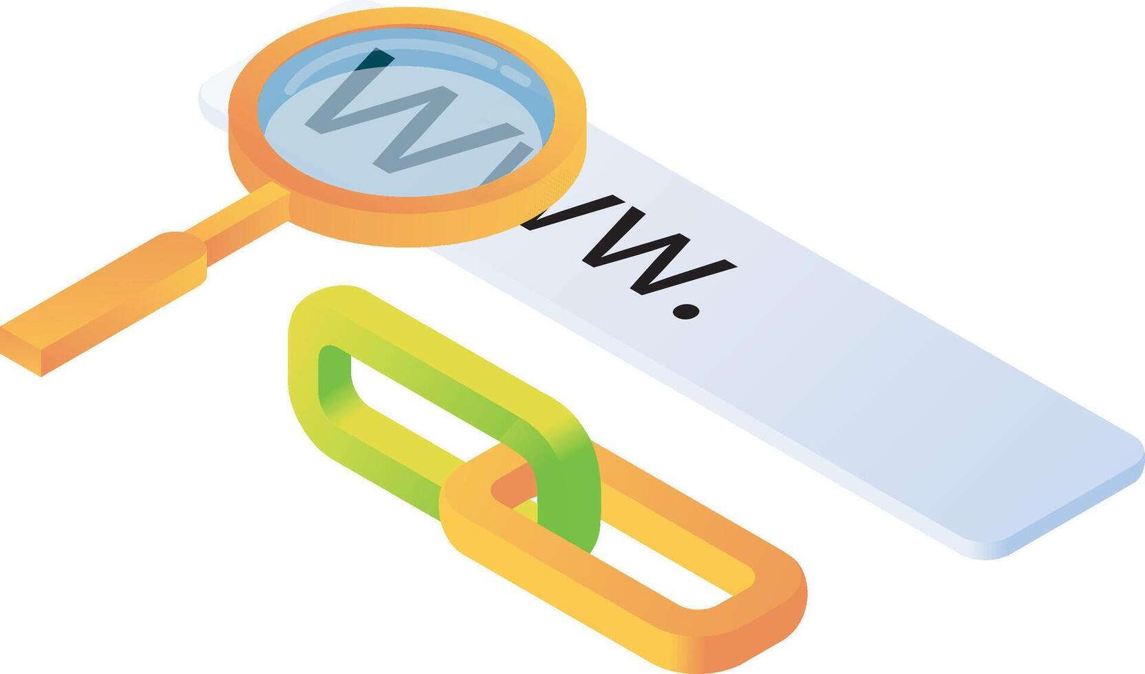 Searching web page SEO Hyperlink vector