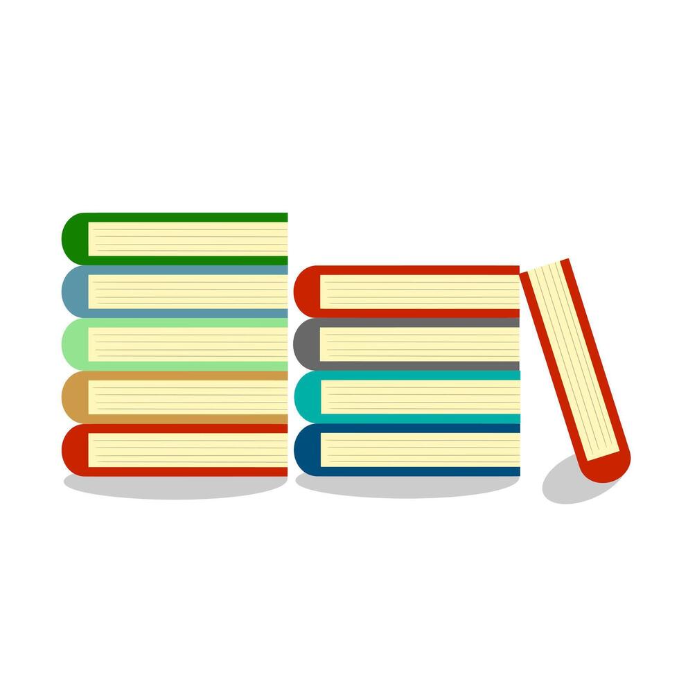 Pile of books and coins vector