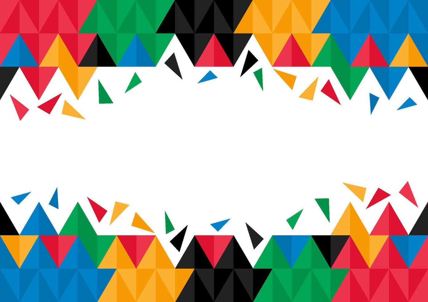 Abstract Background Colorful triangle grometric design vector