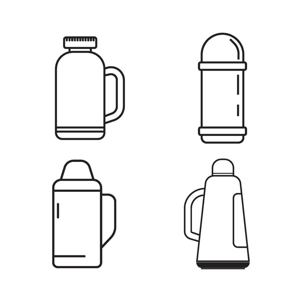 Thermos icon design vector