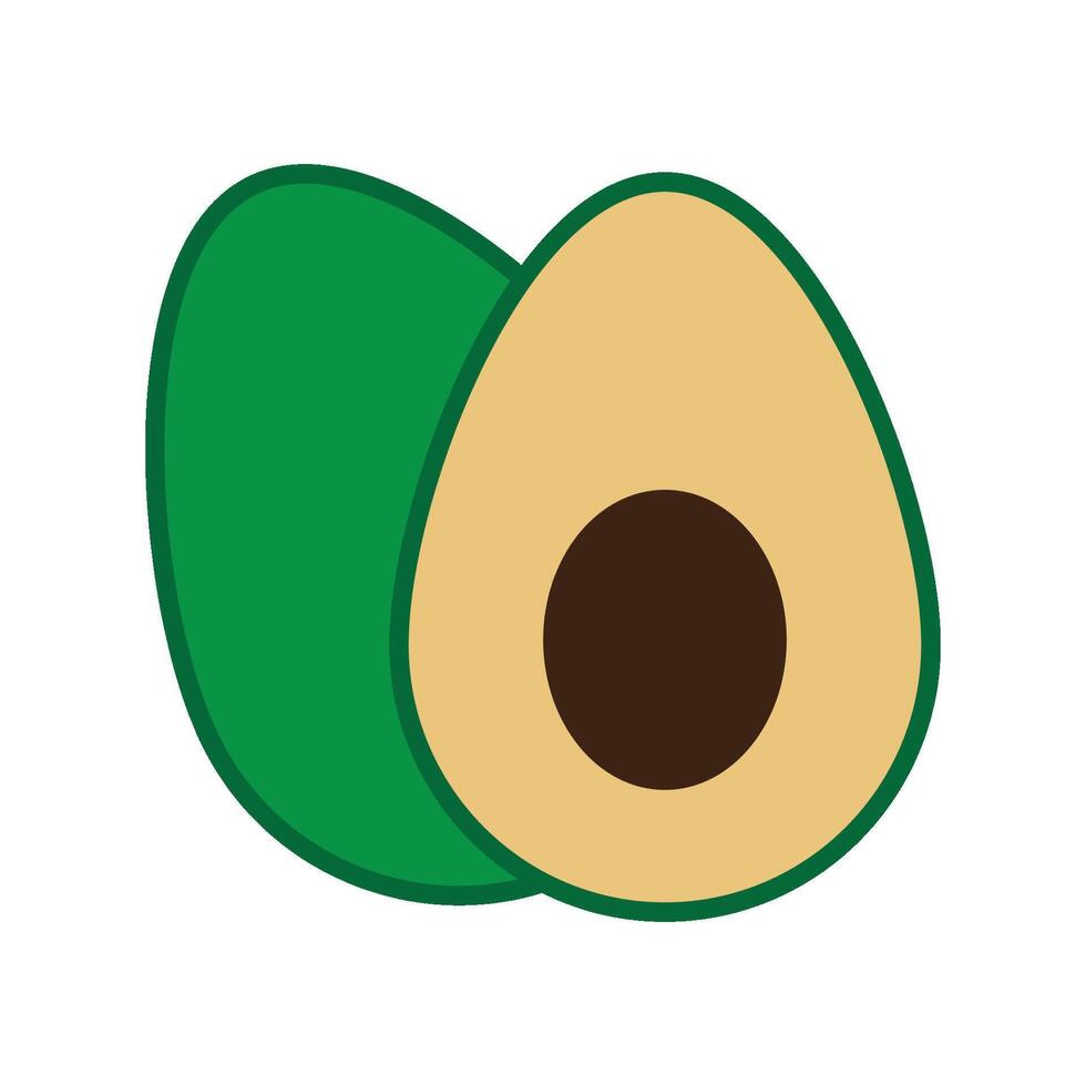 avocado icon symbol vector