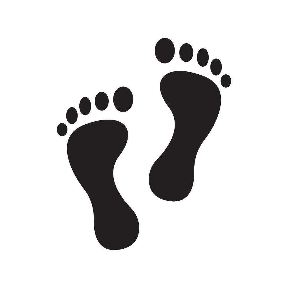footprint icon symbol vector