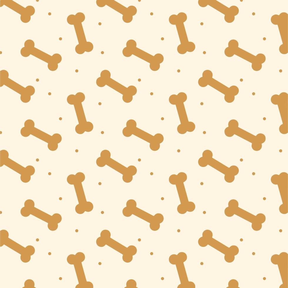 Dog bones seamless pattern vector