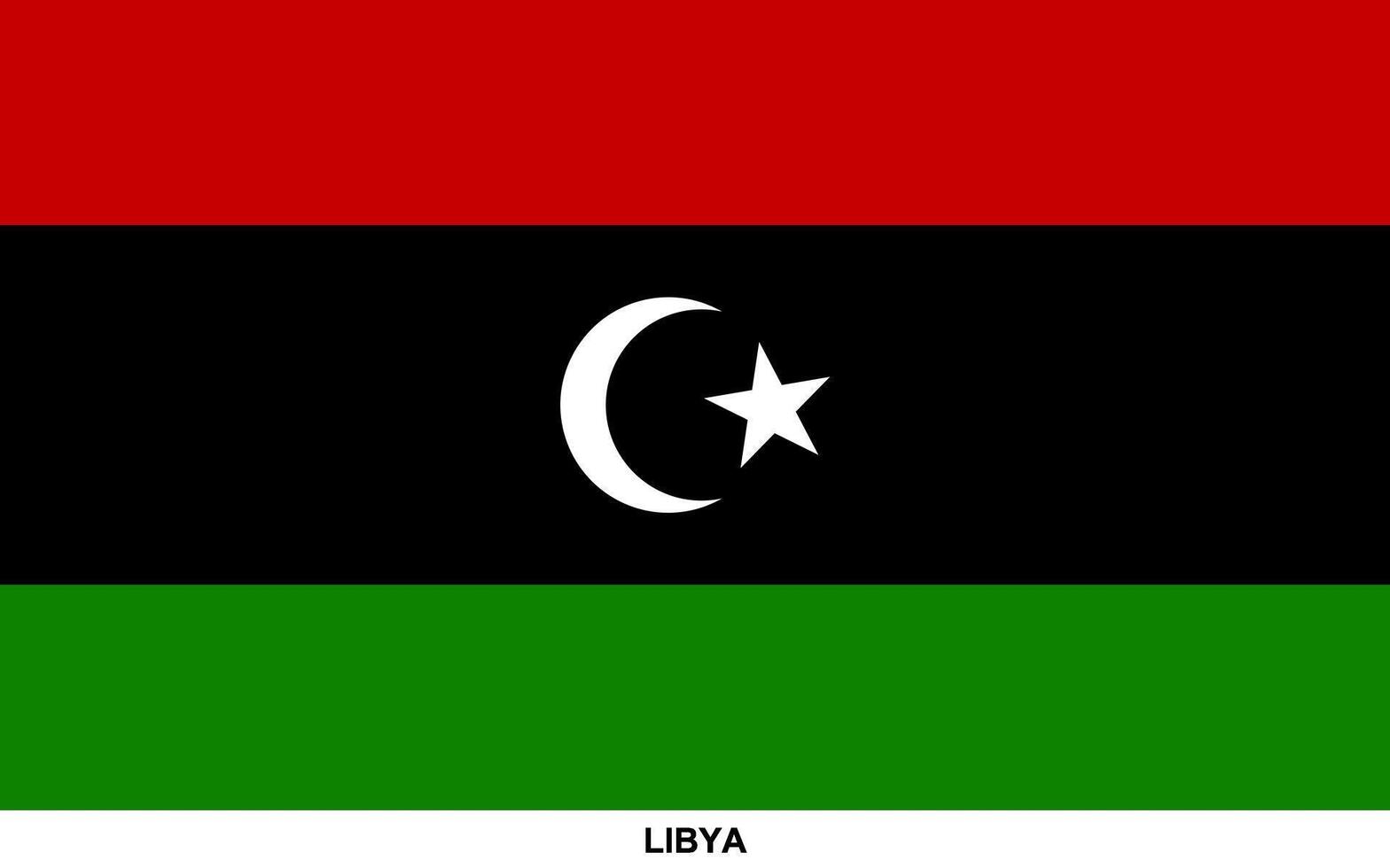 Flag of LIBYA, LIBYA national flag vector