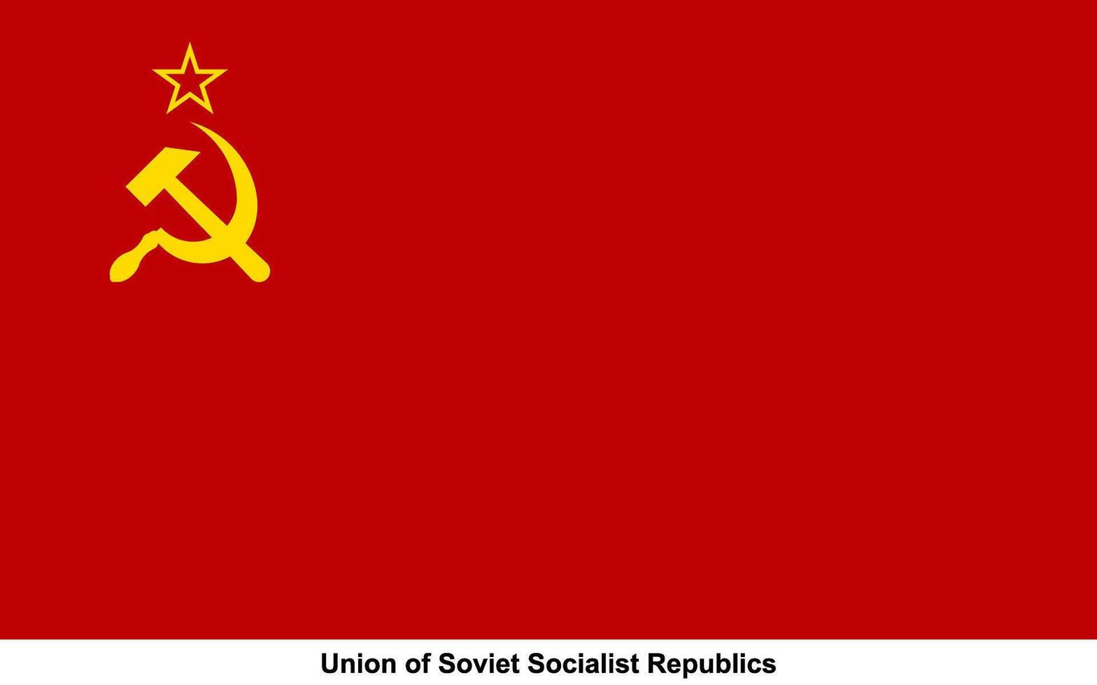 Flag of Union of Soviet Socialist Republics, Union of Soviet Socialist Republics flag vector