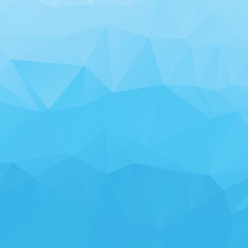 Abstract blue gradient polygon background vector