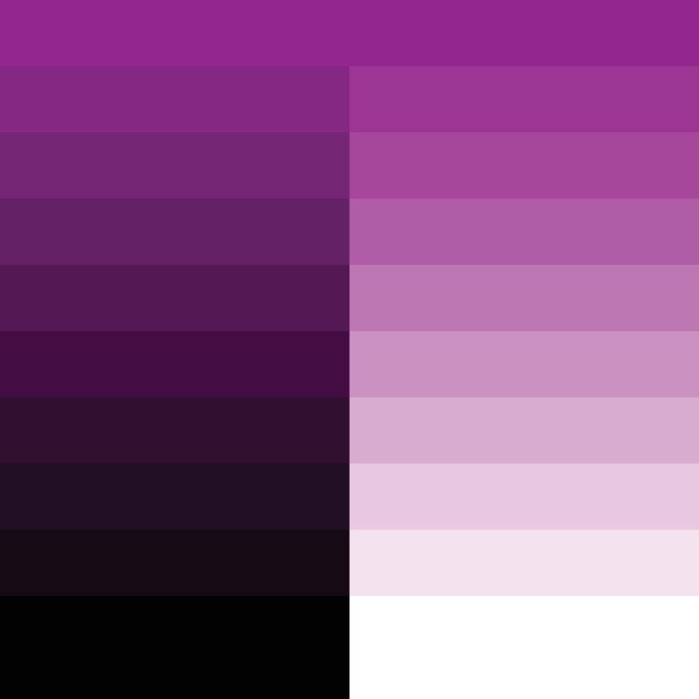 Purple gradient Color Palette vector