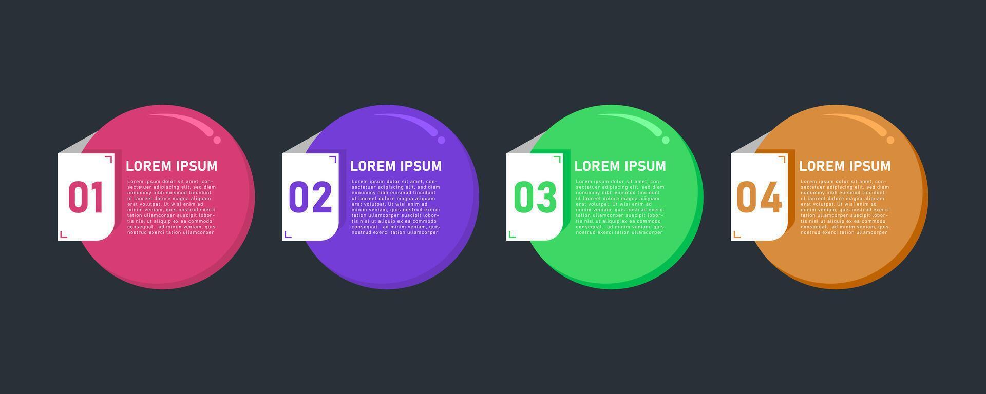 Infographic Design Template. Process Infographic concept with 4 step. For your business presentation, banner, flow diagram, and process diagram. vector