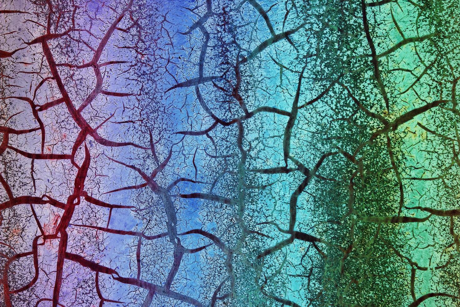 background blue paint craquelure photo